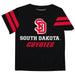 South Dakota Coyotes Black Tee Shirt Short Sleeve - Vive La Fête - Online Apparel Store