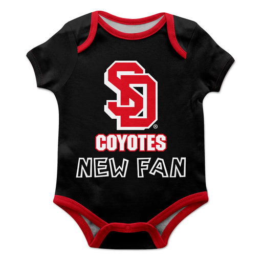 South Dakota Coyotes Black Boys Onesie Short Sleeve - Vive La Fête - Online Apparel Store