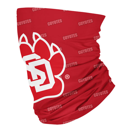 South Dakota Coyotes Neck Gaiter Red All Over Logo - Vive La Fête - Online Apparel Store