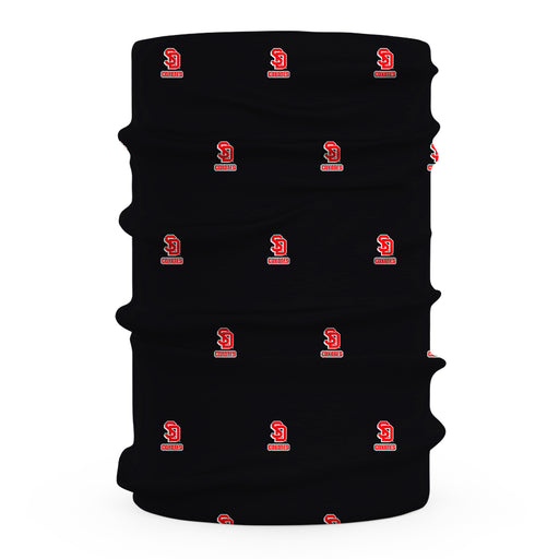 South Dakota Coyotes Vive La Fete All Over Logo Game Day Collegiate Face Cover Soft 4-Way Stretch Two Ply Neck Gaiter - Vive La Fête - Online Apparel Store