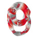 South Dakota Coyotes Vive La Fete All Over Logo Game Day Collegiate Women Ultra Soft Knit Infinity Scarf