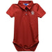South Dakota Coyotes Embroidered Red Solid Knit Polo Onesie