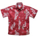 South Dakota Coyotes Red Hawaiian Short Sleeve Button Down Shirt