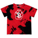 South Dakota Coyotes Vive La Fete Marble Boys Game Day Red Short Sleeve Tee