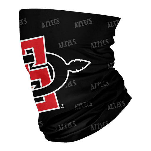San Diego State University Aztecs SDSU All Over Logo Game Day  Collegiate Face Cover Soft 4-Way Stretch Neck Gaiter - Vive La Fête - Online Apparel Store