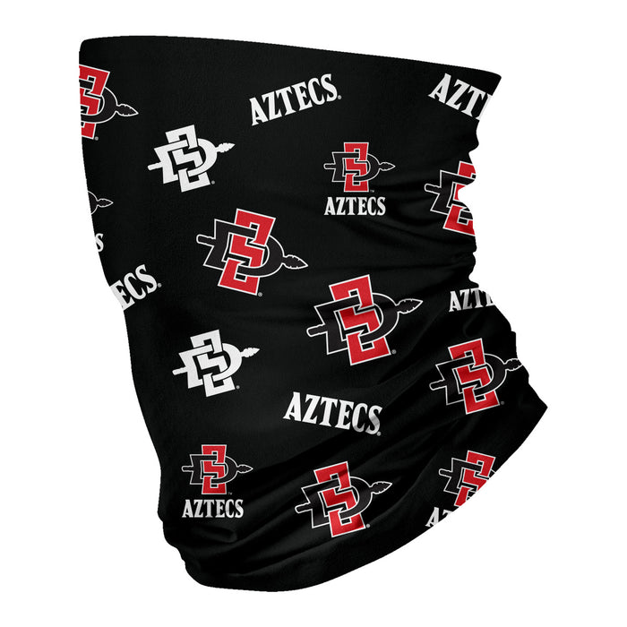 San Diego State University Aztecs SDSU All Over Logo Game Day  Collegiate Face Cover Soft 4-Way Stretch Neck Gaiter - Vive La Fête - Online Apparel Store