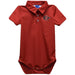 San Diego State University Aztecs SDSU Embroidered Red Solid Knit Polo Onesie