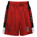 San Diego State Aztecs SDSU Vive La Fete Game Day Red Stripes Boys Solid Black Athletic Mesh Short