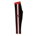 San Diego State University Aztecs SDSU Vive La Fete Girls Game Day Black with Red Stripes Leggings Tights