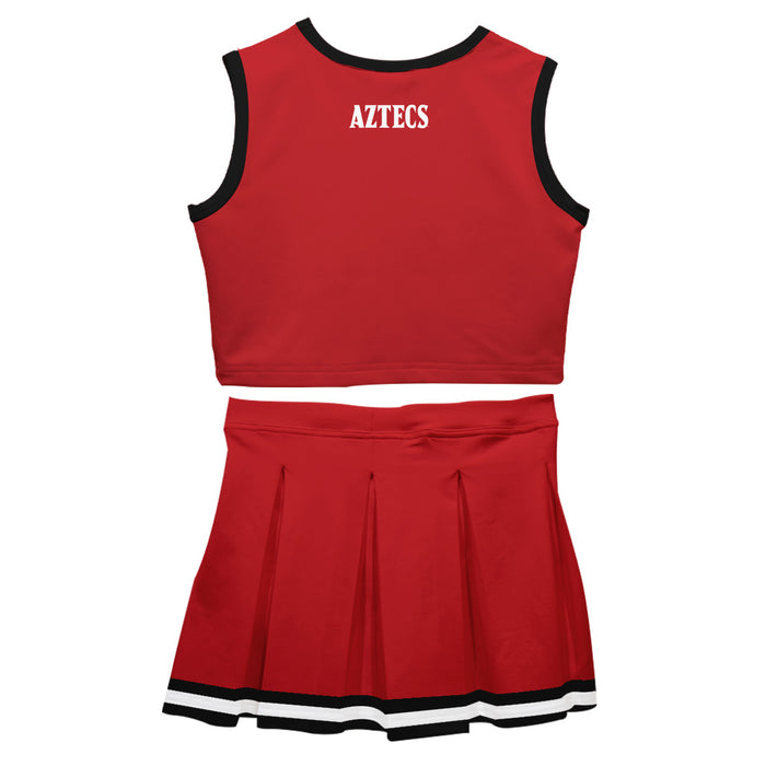 San Diego State University Aztecs SDSU Vive La Fete Game Day Red Sleeveless Cheerleader Set - Vive La Fête - Online Apparel Store