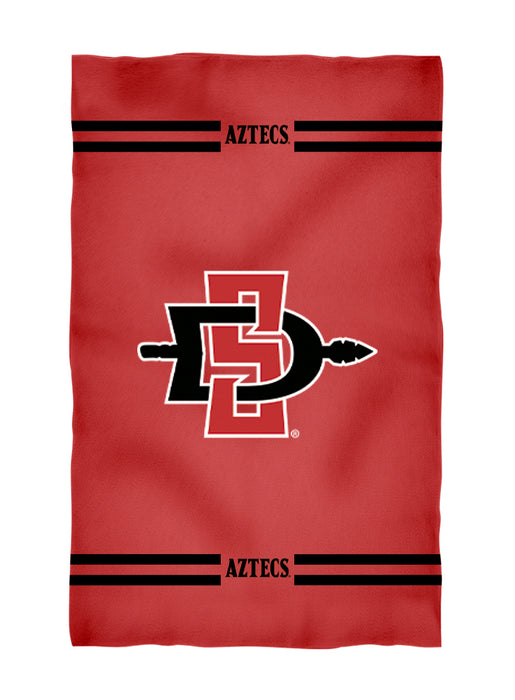 San Diego State Aztecs SDSU Vive La Fete Game Day Absorbent Premium Red Beach Bath Towel 31 x 51 Logo and Stripes