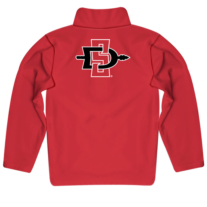 San Diego State Aztecs SDSU Vive La Fete Game Day Solid Black Quarter Zip Pullover Sleeves - Vive La Fête - Online Apparel Store