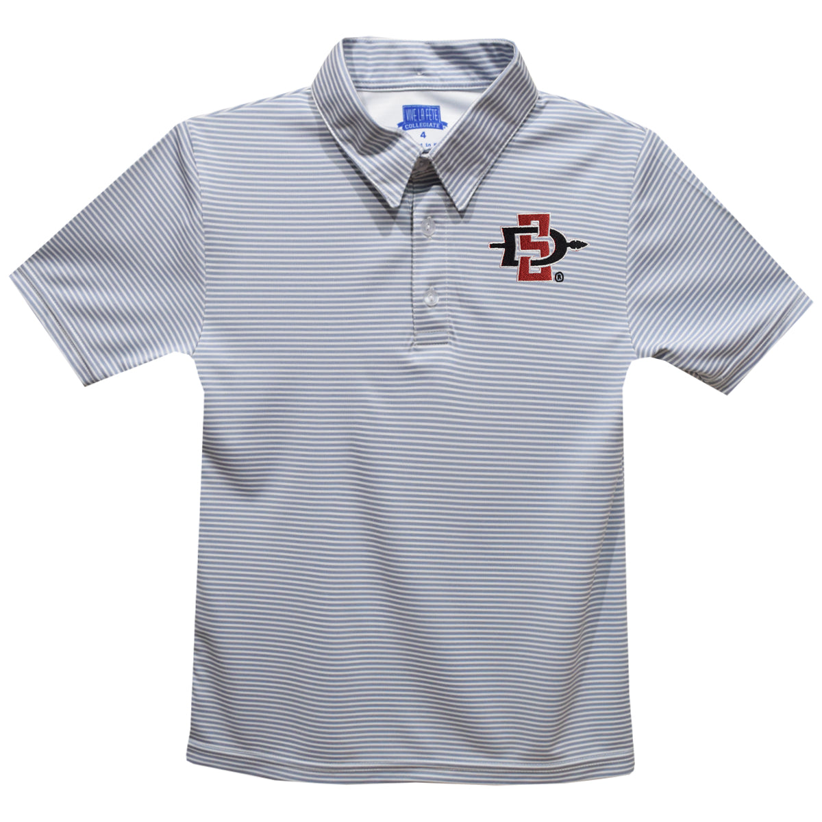 San Diego State University Aztecs SDSU Embroidered Gray Stripes