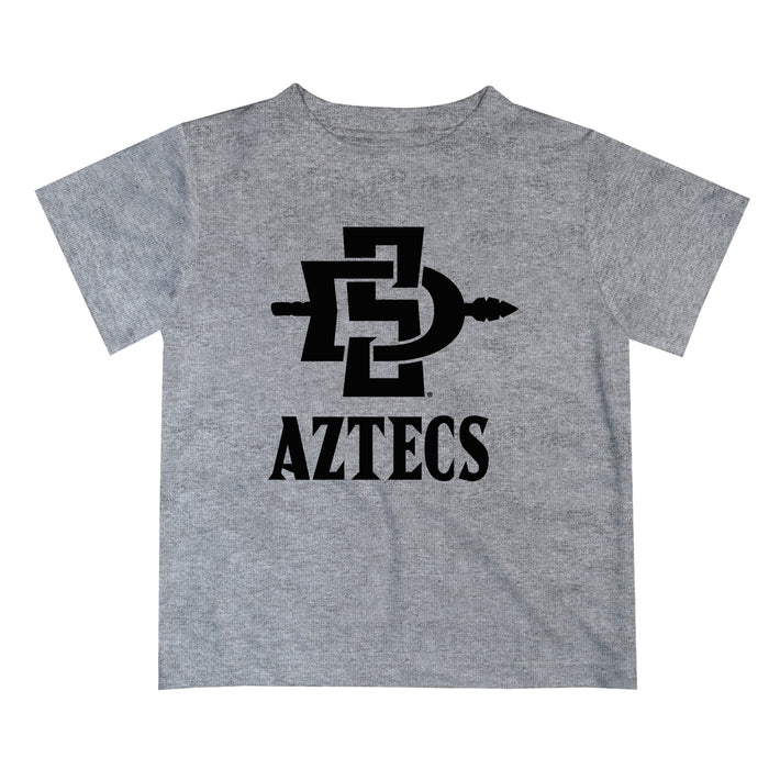 San Diego State Aztecs SDSU Vive La Fete Script V1 Gray Short Sleeve Tee Shirt