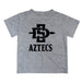 San Diego State Aztecs SDSU Vive La Fete Script V1 Gray Short Sleeve Tee Shirt