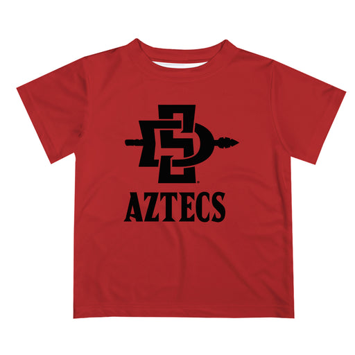 San Diego State Aztecs SDSU Vive La Fete Script V1 Red Short Sleeve Tee Shirt