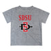 San Diego State Aztecs SDSU Vive La Fete Boys Game Day V2 Gray Short Sleeve Tee Shirt