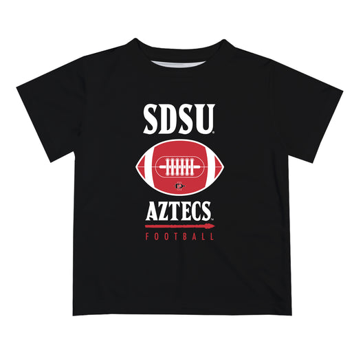 San Diego State Aztecs SDSU Vive La Fete Football V2 Black Short Sleeve Tee Shirt