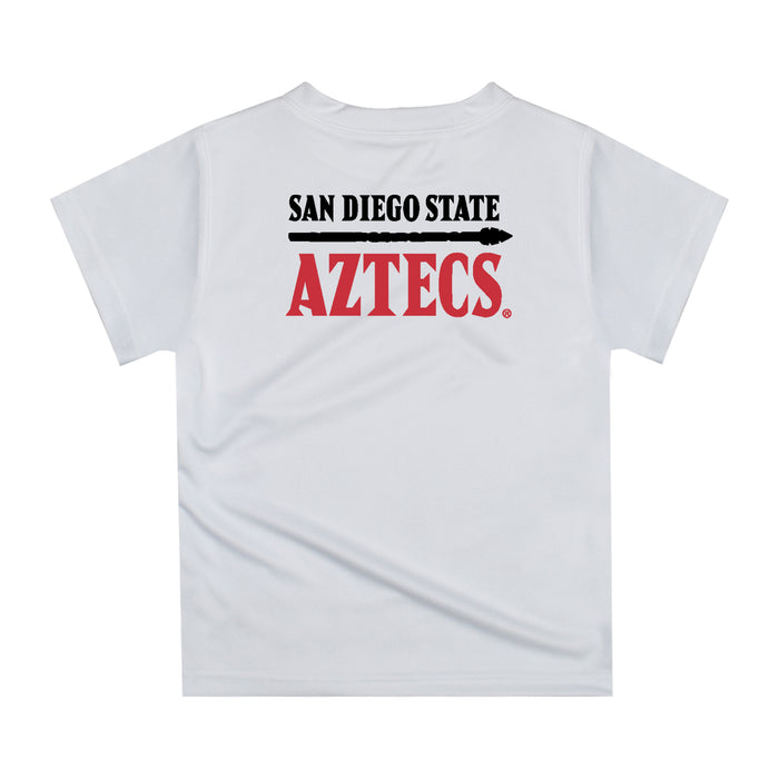 San Diego State University Aztecs SDSU Original Dripping Basketball Red T-Shirt by Vive La Fete - Vive La Fête - Online Apparel Store