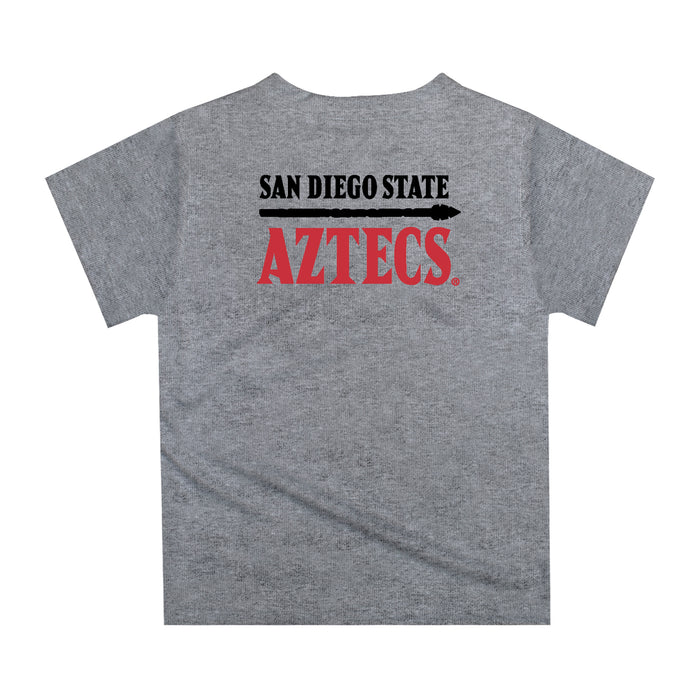San Diego State University Aztecs SDSU Original Dripping Basketball Red T-Shirt by Vive La Fete - Vive La Fête - Online Apparel Store