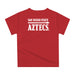 San Diego State University Aztecs SDSU Original Dripping Basketball Red T-Shirt by Vive La Fete - Vive La Fête - Online Apparel Store