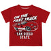 San Diego State University Aztecs SDSU Vive La Fete Fast Track Boys Game Day Red Short Sleeve Tee