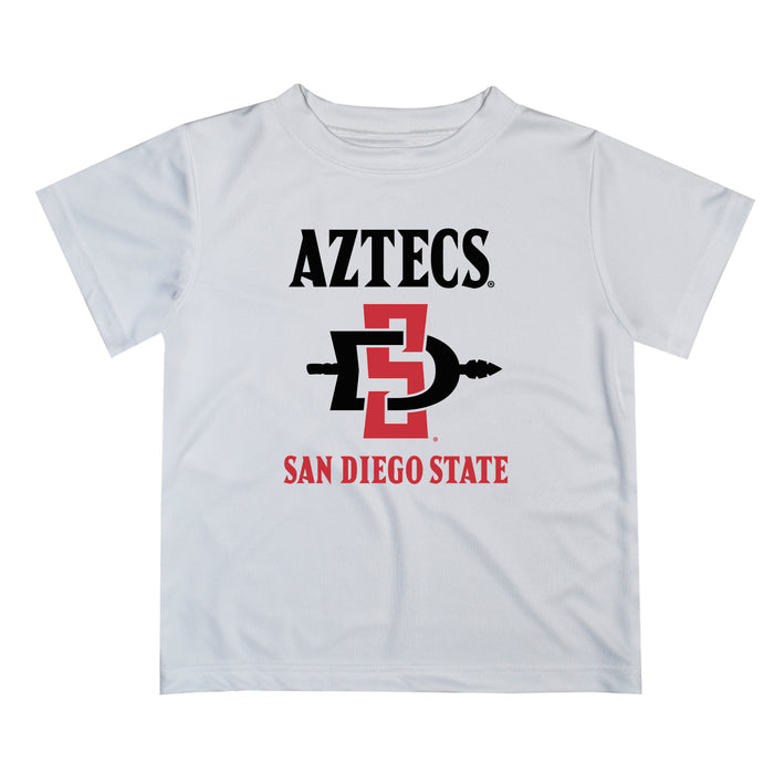 San Diego State Aztecs SDSU Vive La Fete Boys Game Day V1 White Short Sleeve Tee Shirt