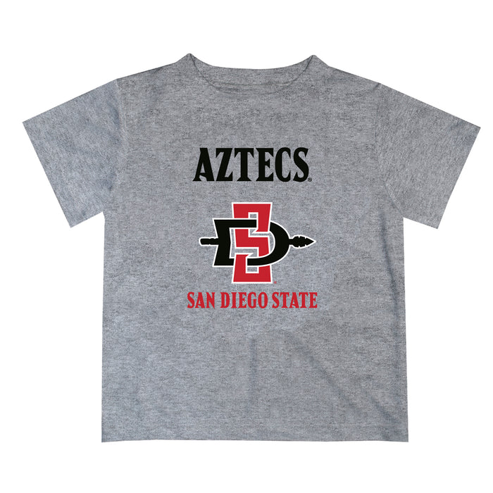 San Diego State Aztecs SDSU Vive La Fete Boys Game Day V1 Gray Short Sleeve Tee Shirt