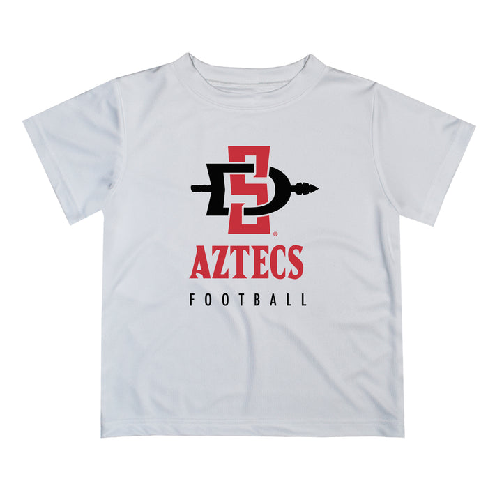 San Diego State Aztecs SDSU Vive La Fete Football V1 White Short Sleeve Tee Shirt