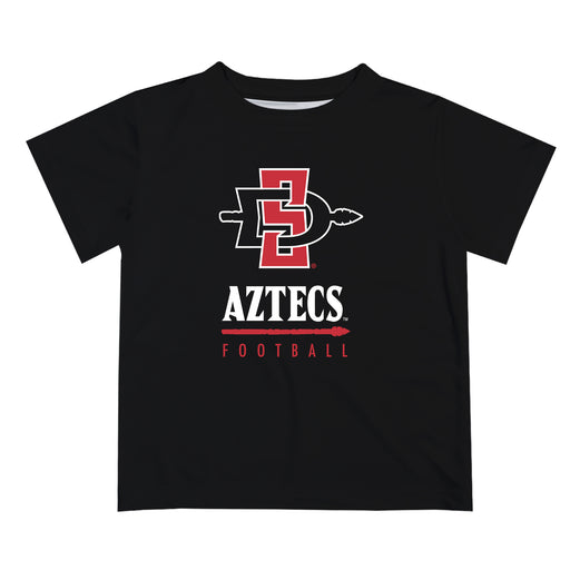 San Diego State Aztecs SDSU Vive La Fete Football V1 Black Short Sleeve Tee Shirt