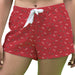 San Diego State Aztecs SDSU Vive La Fete Game Day All Over Logo Women Red Lounge Shorts