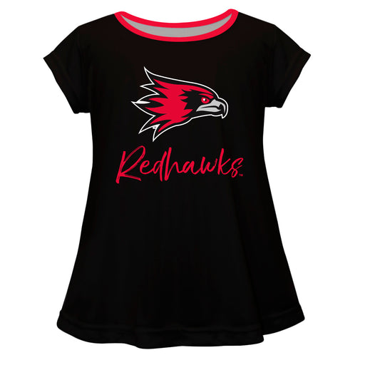 Southeast Missouri Redhawks Vive La Fete Girls Game Day Short Sleeve Black Top with School Mascot and Name - Vive La Fête - Online Apparel Store