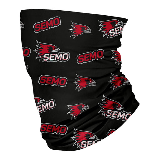 Southeast Missouri Redhawks Neck Gaiter Black All Over Logo SEMO - Vive La Fête - Online Apparel Store