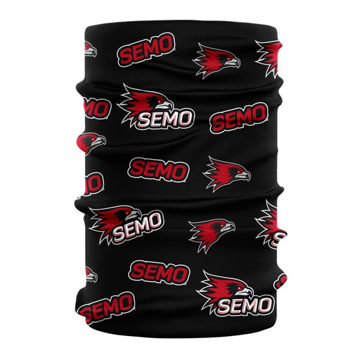 Southeast Missouri Redhawks Neck Gaiter Black All Over Logo SEMO - Vive La Fête - Online Apparel Store