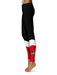 Southeast Missouri Redhawks Vive la Fete Game Day Collegiate Ankle Color Block Women Black Red Yoga Leggings - Vive La Fête - Online Apparel Store