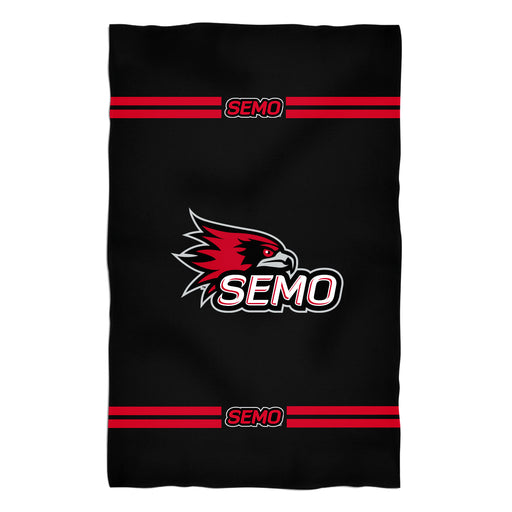 Southeast Missouri Redhawks Vive La Fete Game Day Absorvent Premium Black Beach Bath Towel 51 x 32" Mascot and Stripes" - Vive La Fête - Online Apparel Store