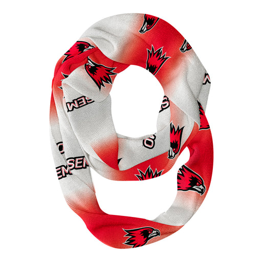 Southeast Missouri Redhawks Vive La Fete All Over Logo Game Day Collegiate Women Ultra Soft Knit Infinity Scarf