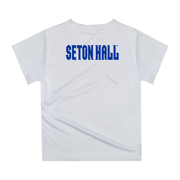 Seton Hall University Original Dripping Basketball White T-Shirt by Vive La Fete - Vive La Fête - Online Apparel Store