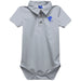 Seton Hall University Pirates Embroidered Gray Solid Knit Polo Onesie