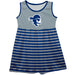 Seton Hall Pirates Vive La Fete Girls Game Day Sleeveless Tank Dress Solid Gray Logo Stripes on Skirt