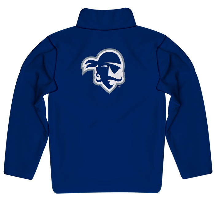 Seton Hall Pirates Vive La Fete Game Day Solid Blue Quarter Zip Pullover Sleeves - Vive La Fête - Online Apparel Store