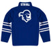 Seton Hall Pirates Vive La Fete Game Day Gray Quarter Zip Pullover Stripes on Sleeves - Vive La Fête - Online Apparel Store