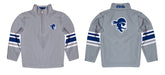 Seton Hall Pirates Vive La Fete Game Day Gray Quarter Zip Pullover Stripes on Sleeves - Vive La Fête - Online Apparel Store