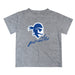 Seton Hall Pirates Vive La Fete Script V1 Heather Gray Short Sleeve Tee Shirt