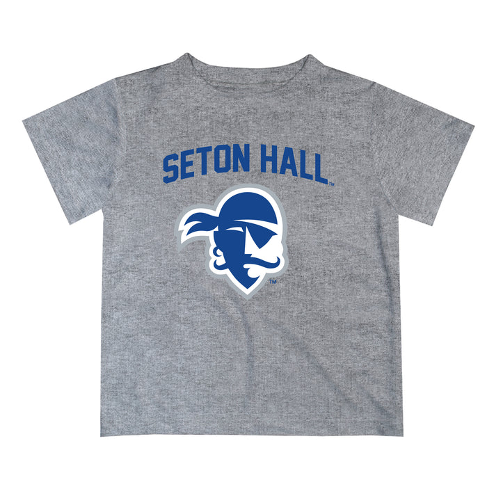 Seton Hall Pirates Vive La Fete Boys Game Day V2 Gray Short Sleeve Tee Shirt