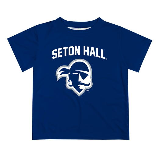 Seton Hall Pirates Vive La Fete Boys Game Day V2 Blue Short Sleeve Tee Shirt
