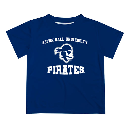 Seton Hall Pirates Vive La Fete Boys Game Day V3 Blue Short Sleeve Tee Shirt