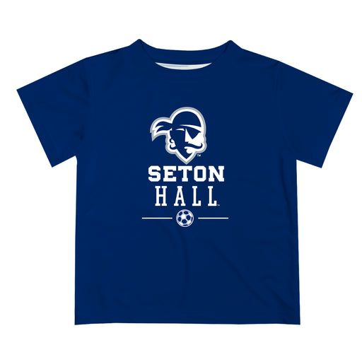 Seton Hall Pirates Vive La Fete Soccer V1 Blue Short Sleeve Tee Shirt