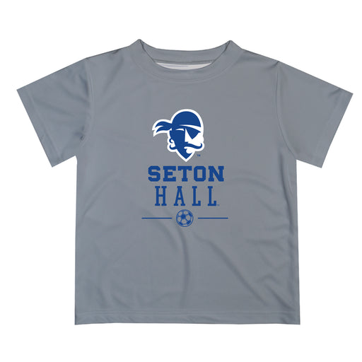 Seton Hall Pirates Vive La Fete Soccer V1 Gray Short Sleeve Tee Shirt