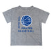 Seton Hall Pirates Vive La Fete Basketball V1 Heather Gray Short Sleeve Tee Shirt